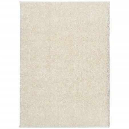 vidaXL Alfombra pelo largo aspecto brillante ISTAN crema 200x280 cm