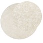 vidaXL Alfombra pelo largo aspecto brillante ISTAN crema Ø 120 cm vidaXL Alfombra pelo largo aspecto brillante ISTAN crema Ø 120 cm