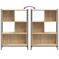 vidaXL Estantería madera de ingeniería roble Sonoma 72x28x109 cm vidaXL Estantería madera de ingeniería roble Sonoma 72x28x109 cm