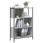 vidaXL Estantería madera de ingeniería gris Sonoma 72x28x109 cm vidaXL Estantería madera de ingeniería gris Sonoma 72x28x109 cm