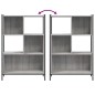 vidaXL Estantería madera de ingeniería gris Sonoma 72x28x109 cm vidaXL Estantería madera de ingeniería gris Sonoma 72x28x109 cm