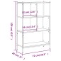 vidaXL Estantería madera de ingeniería gris Sonoma 72x28x109 cm vidaXL Estantería madera de ingeniería gris Sonoma 72x28x109 cm