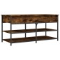 vidaXL Banco zapatero madera ingeniería roble ahumado 100x42,5x50 cm vidaXL Banco zapatero madera ingeniería roble ahumado 100x42,5x50 cm