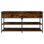 vidaXL Banco zapatero madera ingeniería roble ahumado 100x42,5x50 cm vidaXL Banco zapatero madera ingeniería roble ahumado 100x42,5x50 cm