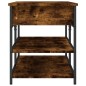 vidaXL Banco zapatero madera ingeniería roble ahumado 100x42,5x50 cm vidaXL Banco zapatero madera ingeniería roble ahumado 100x42,5x50 cm