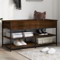 vidaXL Banco zapatero madera de ingeniería marrón roble 100x42,5x50 cm vidaXL Banco zapatero madera de ingeniería marrón roble 100x42,5x50 cm