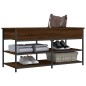 vidaXL Banco zapatero madera de ingeniería marrón roble 100x42,5x50 cm vidaXL Banco zapatero madera de ingeniería marrón roble 100x42,5x50 cm