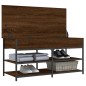 vidaXL Banco zapatero madera de ingeniería marrón roble 100x42,5x50 cm vidaXL Banco zapatero madera de ingeniería marrón roble 100x42,5x50 cm