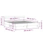 vidaXL Cama con cabecero madera ingeniería gris hormigón 200x200 cm vidaXL Cama con cabecero madera ingeniería gris hormigón 200x200 cm