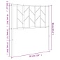 vidaXL Cabecero de metal blanco 75 cm vidaXL Cabecero de metal blanco 75 cm