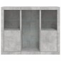 vidaXL Aparador con luz LED 3 pzas madera de ingeniería gris hormigón vidaXL Aparador con luz LED 3 pzas madera de ingeniería gris hormigón