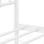 vidaXL Estructura de cama de metal con cabecero blanco 183x213 cm