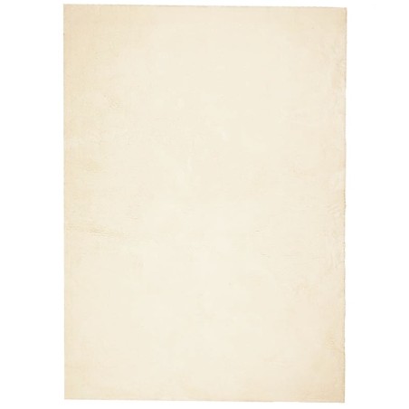 vidaXL Alfombra de pelo corto suave lavable HUARTE crema 240x340 cm