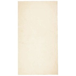 vidaXL Alfombra de pelo corto suave lavable HUARTE crema 60x110 cm