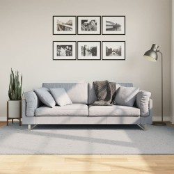 vidaXL Alfombra de pelo corto suave lavable HUARTE gris 160x230 cm