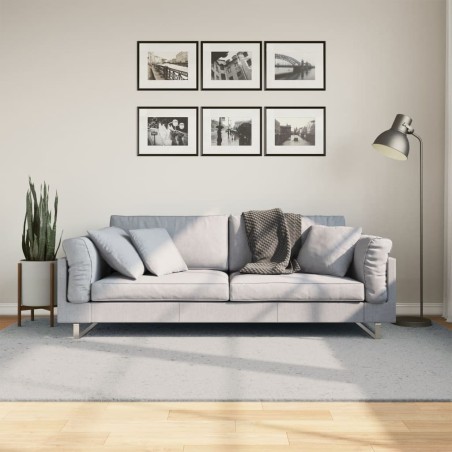 vidaXL Alfombra de pelo corto suave lavable HUARTE gris 160x230 cm