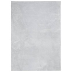 vidaXL Alfombra de pelo corto suave lavable HUARTE gris 160x230 cm