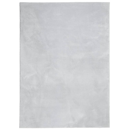 vidaXL Alfombra de pelo corto suave lavable HUARTE gris 160x230 cm