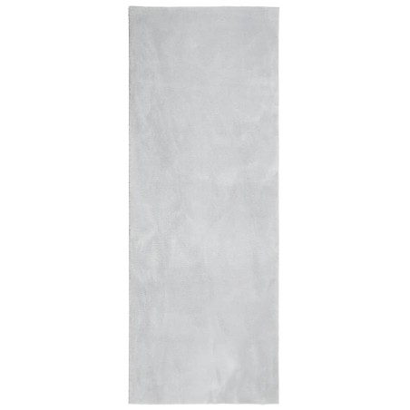 vidaXL Alfombra de pelo corto suave lavable HUARTE gris 80x200 cm