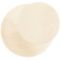 vidaXL Alfombra de pelo corto suave lavable HUARTE crema Ø 100 cm