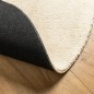 vidaXL Alfombra de pelo corto suave lavable HUARTE crema Ø 100 cm