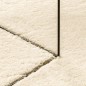 vidaXL Alfombra de pelo corto suave lavable HUARTE crema Ø 100 cm