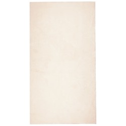vidaXL Alfombra de pelo corto suave lavable HUARTE beige 60x110 cm