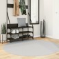 vidaXL Alfombra de pelo corto suave lavable HUARTE gris Ø 160 cm vidaXL Alfombra de pelo corto suave lavable HUARTE gris Ø 160 cm