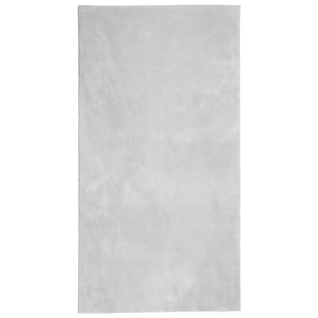 vidaXL Alfombra de pelo corto suave lavable HUARTE gris 60x110 cm