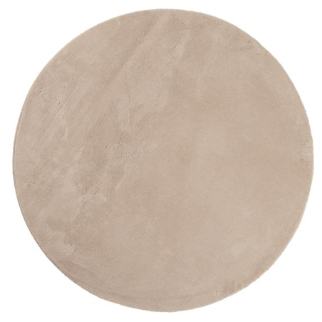 vidaXL Alfombra de pelo corto suave lavable HUARTE arena Ø 100 cm