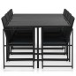 vidaXL Set comedor de jardín 9 piezas y cojines ratán sintético negro vidaXL Set comedor de jardín 9 piezas y cojines ratán sintético negro