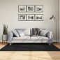 vidaXL Alfombra de pelo corto suave lavable HUARTE negro 120x170 cm