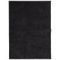 vidaXL Alfombra de pelo corto suave lavable HUARTE negro 120x170 cm