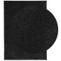 vidaXL Alfombra de pelo corto suave lavable HUARTE negro 120x170 cm