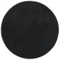 vidaXL Alfombra de pelo corto suave lavable HUARTE negro Ø 100 cm