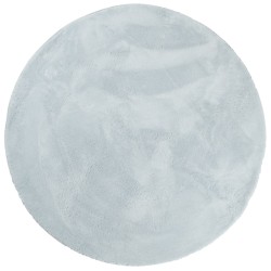 vidaXL Alfombra de pelo corto suave lavable HUARTE azul Ø 100 cm