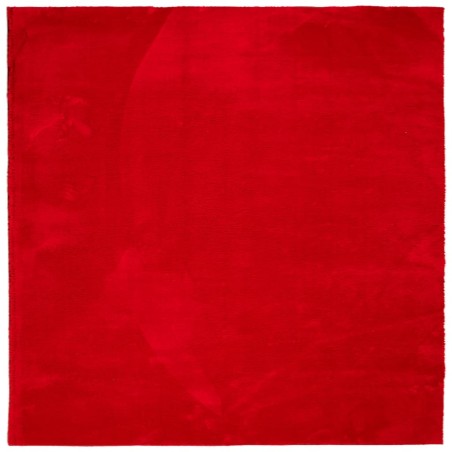 vidaXL Alfombra de pelo corto suave lavable HUARTE rojo 200x200 cm