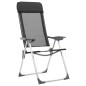 vidaXL Sillas de camping plegables de aluminio 4 unidades negro vidaXL Sillas de camping plegables de aluminio 4 unidades negro