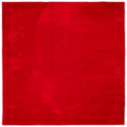 vidaXL Alfombra de pelo corto suave lavable HUARTE rojo 240x240 cm