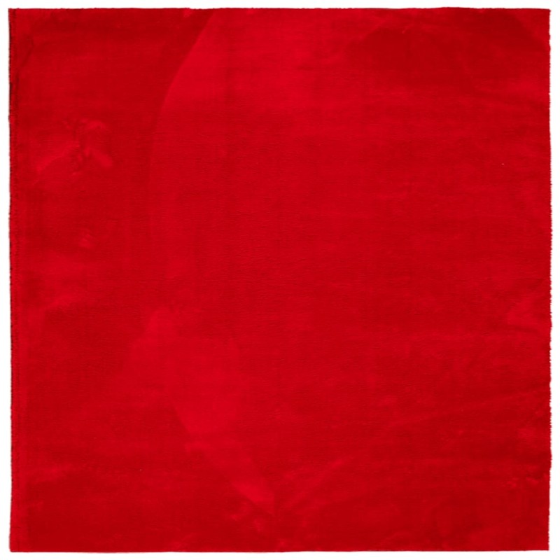 vidaXL Alfombra de pelo corto suave lavable HUARTE rojo 240x240 cm vidaXL Alfombra de pelo corto suave lavable HUARTE rojo 240x240 cm