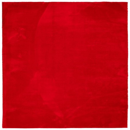 vidaXL Alfombra de pelo corto suave lavable HUARTE rojo 240x240 cm