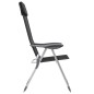 vidaXL Sillas de camping plegables de aluminio 4 unidades negro vidaXL Sillas de camping plegables de aluminio 4 unidades negro