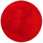vidaXL Alfombra de pelo corto suave lavable HUARTE rojo Ø 100 cm vidaXL Alfombra de pelo corto suave lavable HUARTE rojo Ø 100 cm
