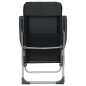 vidaXL Sillas de camping plegables de aluminio 4 unidades negro vidaXL Sillas de camping plegables de aluminio 4 unidades negro