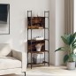 vidaXL Librería de 5 estantes madera roble ahumado 60,5x24x166,5 cm vidaXL Librería de 5 estantes madera roble ahumado 60,5x24x166,5 cm