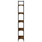 vidaXL Librería de 5 estantes madera roble ahumado 60,5x24x166,5 cm vidaXL Librería de 5 estantes madera roble ahumado 60,5x24x166,5 cm
