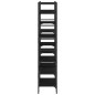 vidaXL Estantería madera de ingeniería negra 160x28,5x136,5 cm vidaXL Estantería madera de ingeniería negra 160x28,5x136,5 cm