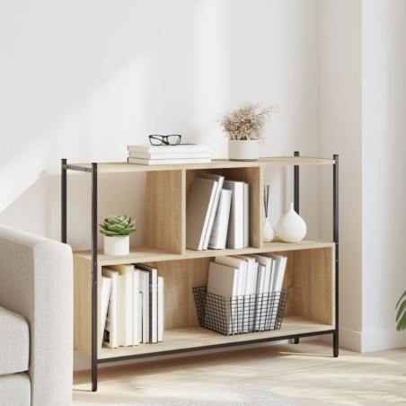 vidaXL Estantería madera de ingeniería roble Sonoma 102x28x77,5 cm