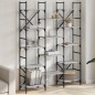 vidaXL Estantería madera de ingeniería gris Sonoma 127,5x28,5x172,5 cm vidaXL Estantería madera de ingeniería gris Sonoma 127,5x28,5x172,5 cm