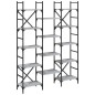 vidaXL Estantería madera de ingeniería gris Sonoma 127,5x28,5x172,5 cm vidaXL Estantería madera de ingeniería gris Sonoma 127,5x28,5x172,5 cm